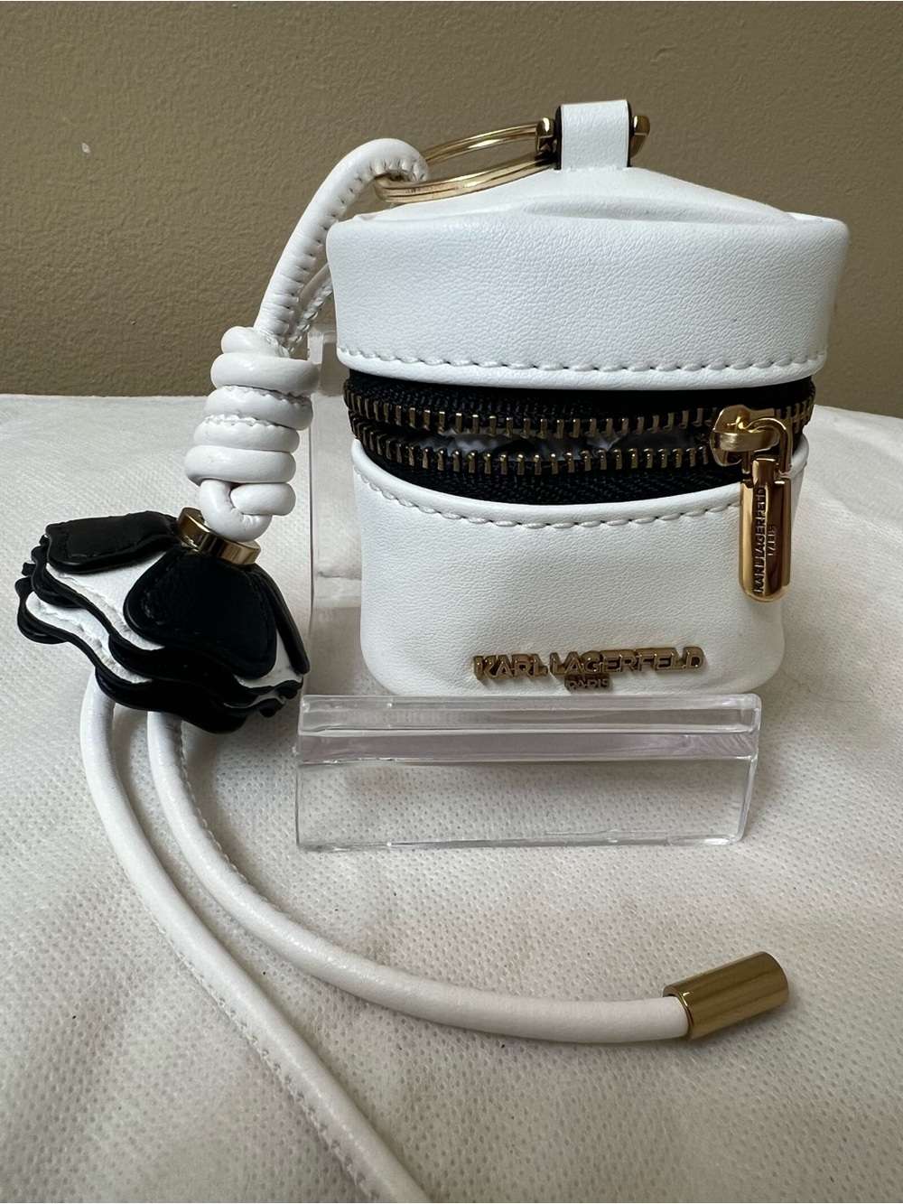 Karl Lagerfeld pouch Keychain/ Bagcharm